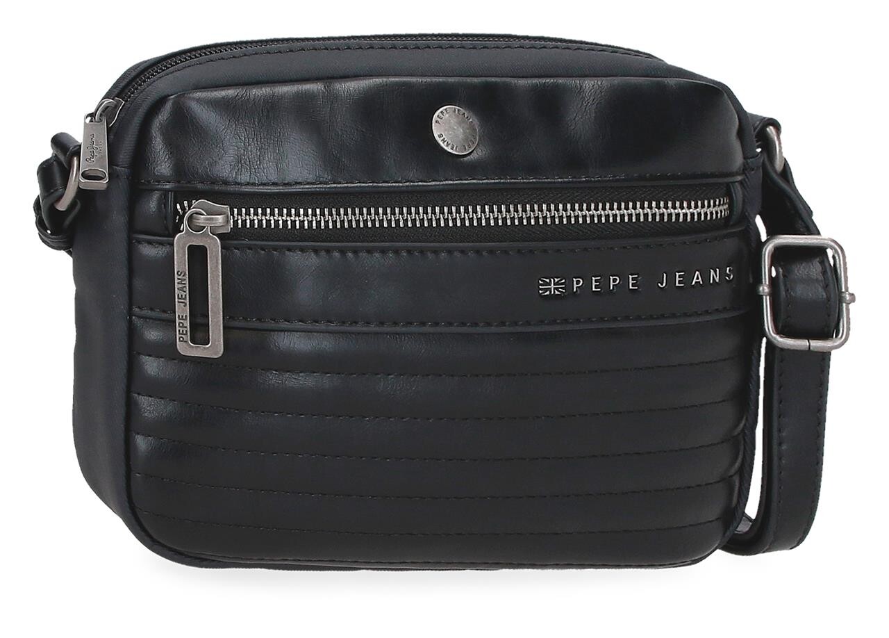 Dámská crossbody tašky Pepe Jeans Biker - černá 21cm