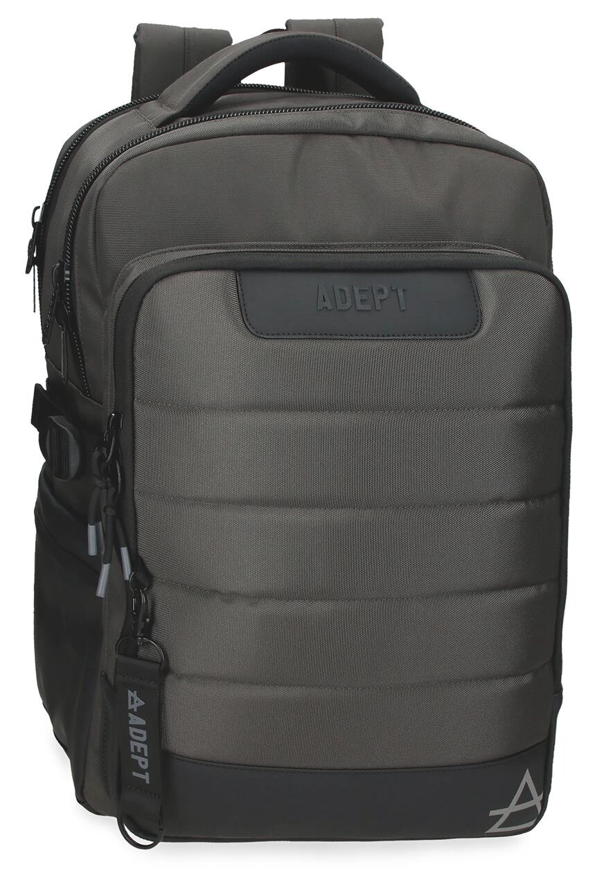 Batoh na notebook s USB portem Adept Dmas - šedý 18 L