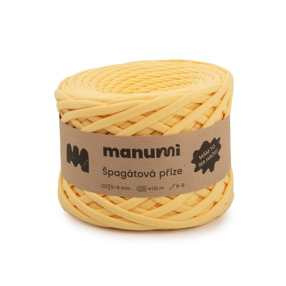 Manumi špagátová příze žlutá - 1 ks