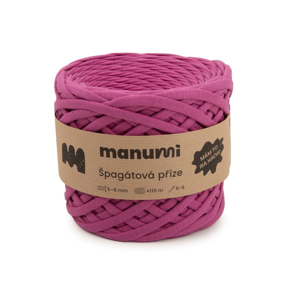 Manumi špagátová příze malinová - 1 ks