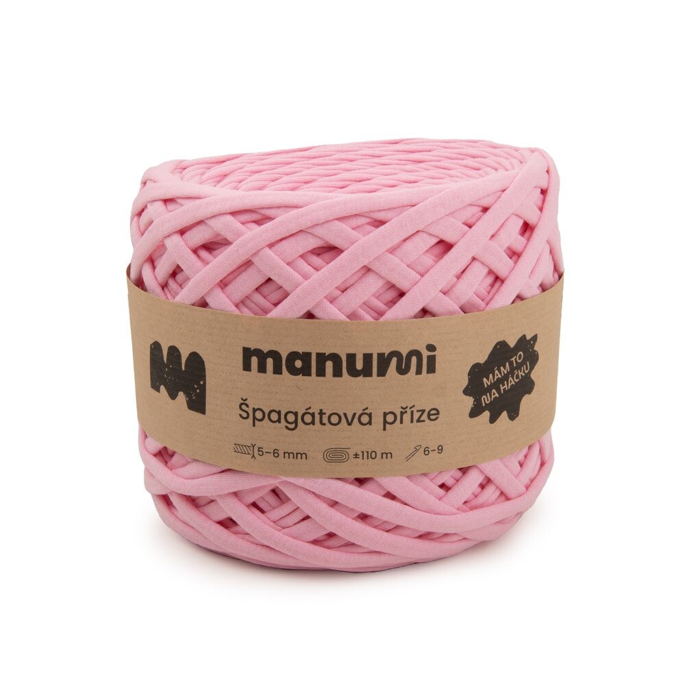 Manumi špagátová příze růžová - 1 ks