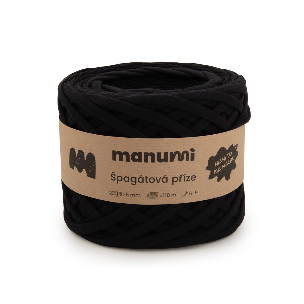 Manumi špagátová příze černá - 1 ks