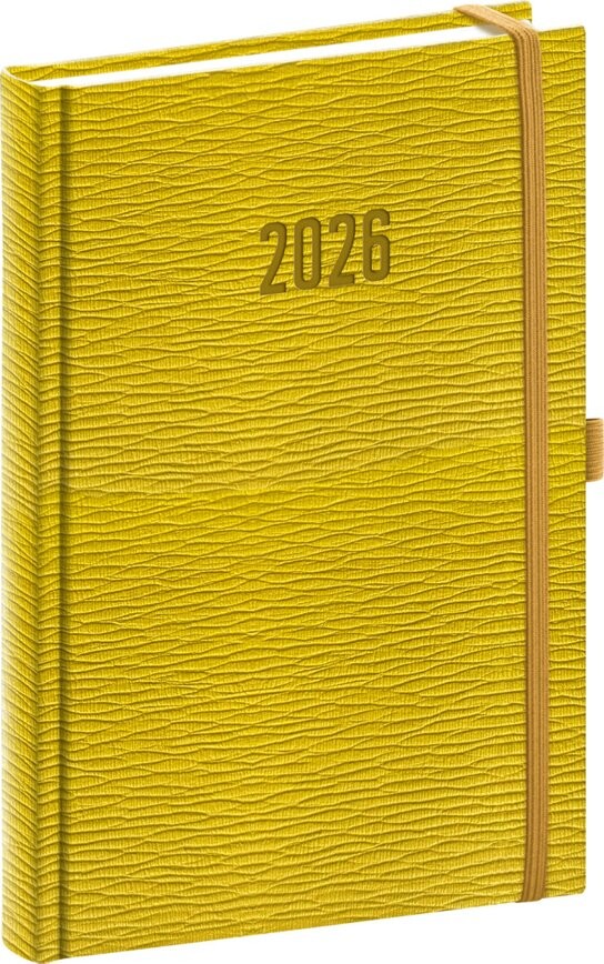 Denní diář Rivoli 2026 žlutozelený