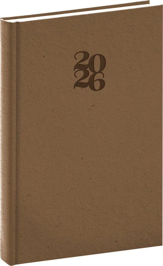 Denní diář Essenza 2026 oříšek