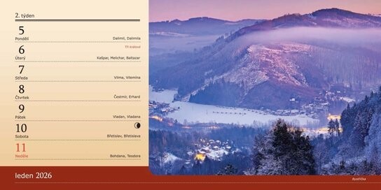 Valašsko 2026 - stolní kalendář