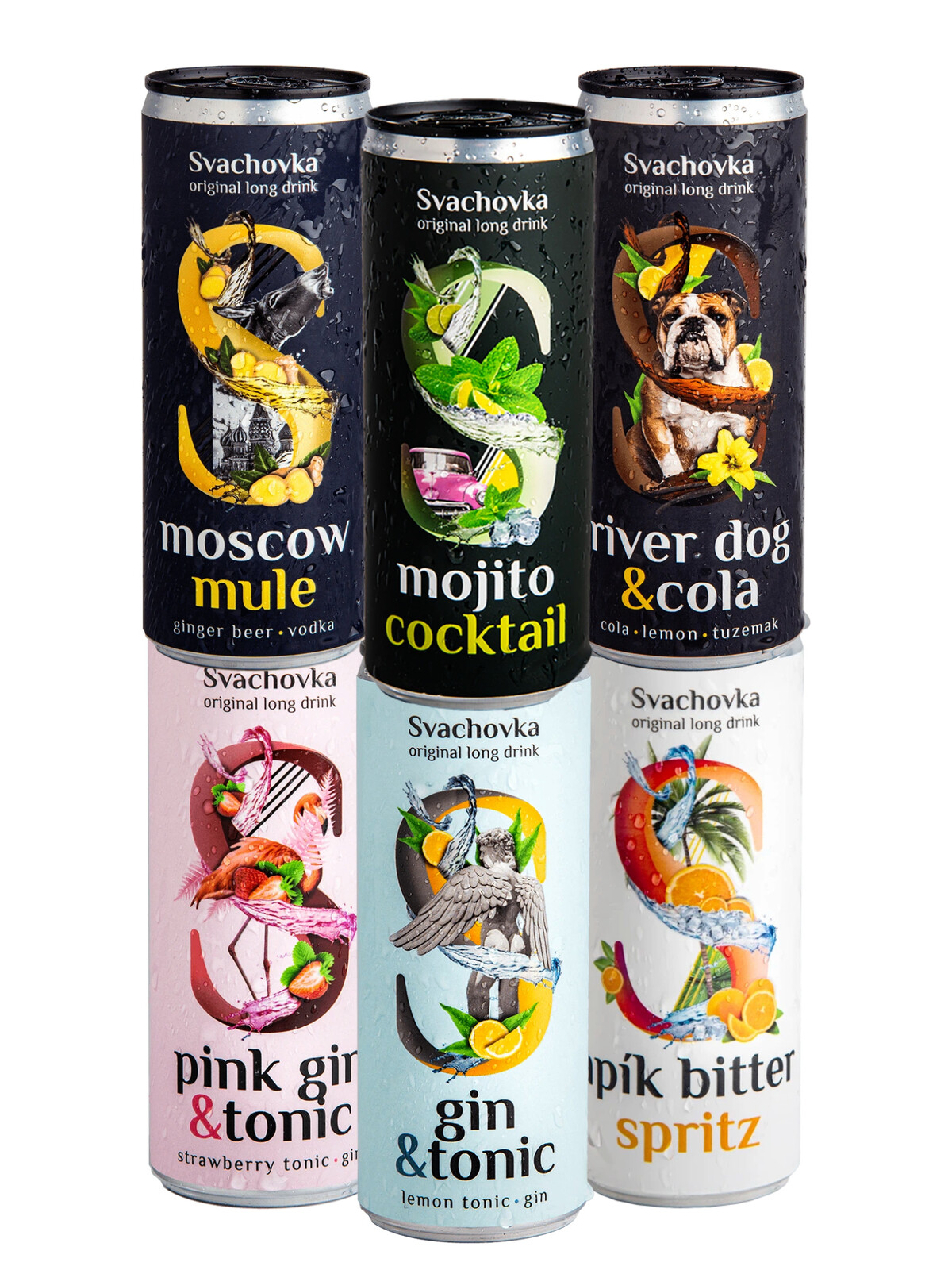 Destilérka Svach (Svachovka) Degustační 6-pack koktejlů 6x0,25l