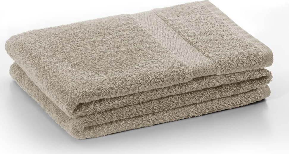 Béžový froté bavlněný ručník 30x50 cm Marina – DecoKing