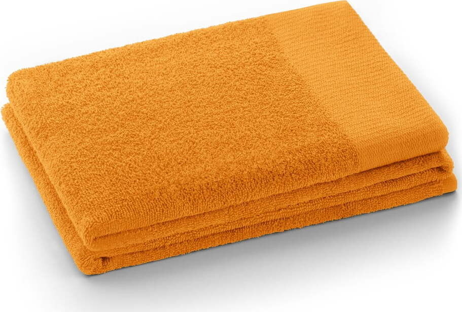 Oranžový froté bavlněný ručník 50x100 cm Amari – Restilo