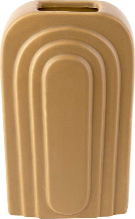 Žlutá keramická váza PT LIVING Arc, výška 27 cm