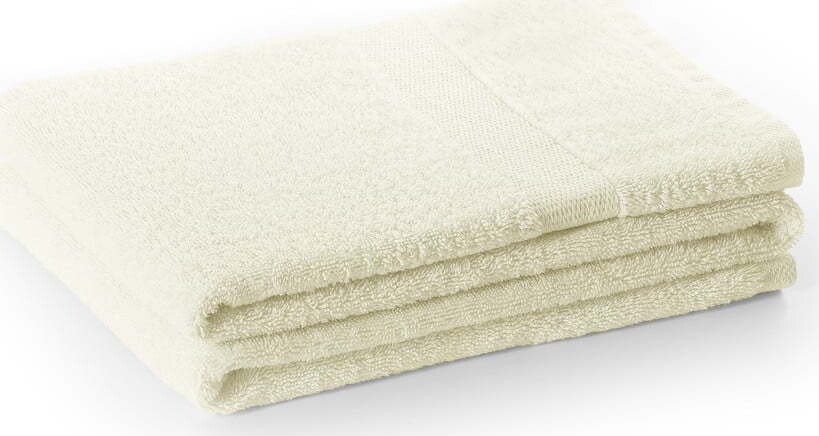 Krémový froté bavlněný ručník 30x50 cm Marina – DecoKing