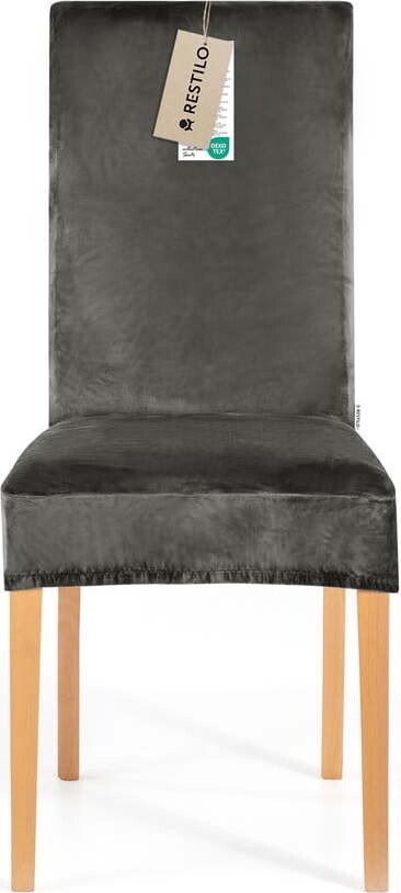 Šedý napínací potah na židli 48 cm Sento – Restilo