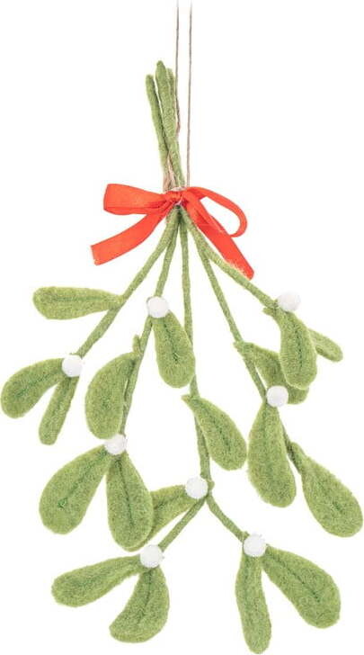 Vlněná ručně vyrobená vánoční ozdoba 25 cm Mistletoe – Sass & Belle
