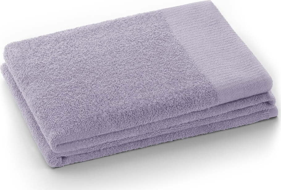 Froté bavlněný ručník v levandulové barvě 30x50 cm Amari – Restilo