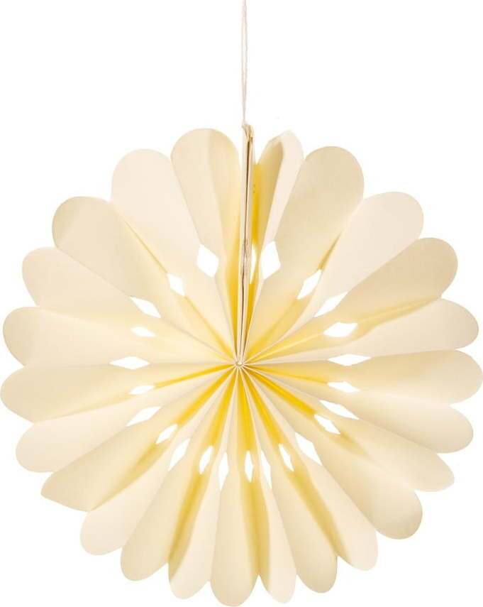 Papírová ručně vyrobená vánoční ozdoba ø 10 cm Honeycomb Snowflake – Sass & Belle