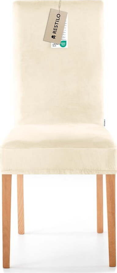 Krémový napínací potah na židli 48 cm Sento – Restilo