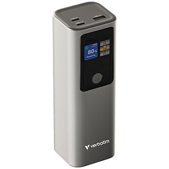 Verbatim, powerbanka s displejem, Charge ,n, Go, 32269, 27000mAh, šedá