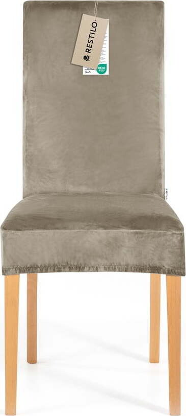 Šedobéžový napínací potah na židli 48 cm Sento – Restilo