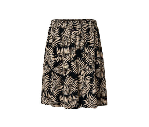 Tchibo - Žerzejová sukně s potiskem - pro ženy - vel. S 36/38 - barva: černá/s potiskem