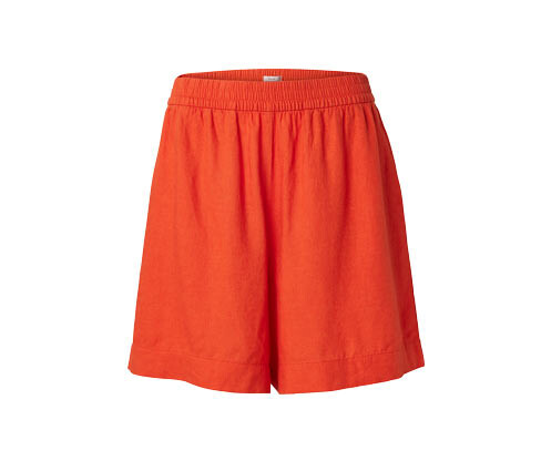 Tchibo - Lněné šortky - pro ženy - vel. 36 - barva: oranžová