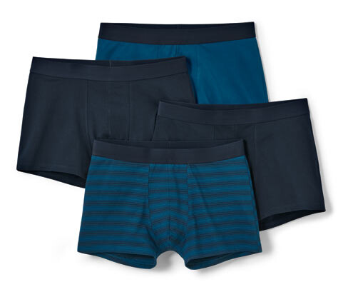 Tchibo - Boxerky - pro muže - vel. L/6 - barva: modrá/s proužky