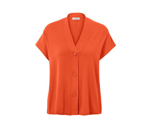 Tchibo - Kardigan s krátkým rukávem - pro ženy - vel. S 36/38 - barva: oranžová