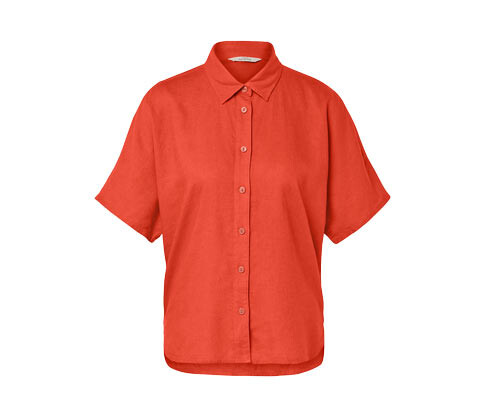 Tchibo - Lněná halenka - pro ženy - vel. 36 - barva: oranžová