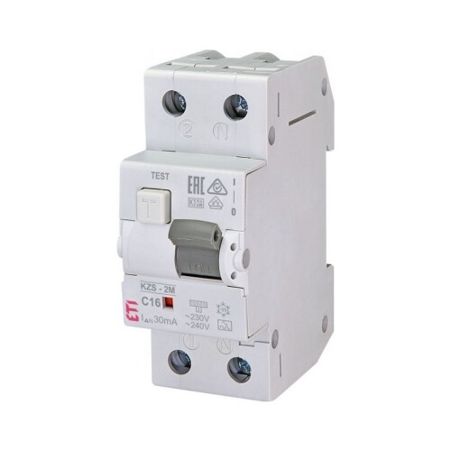 Proudový chránič s jističem ETI KZS-2M A C16/0,03 002173224