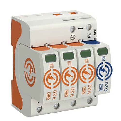 Svodič přepětí OBO V20-3+NPE-280 5095253 280V