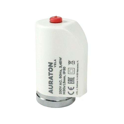 Termoelektrický pohon AURATON Vela TE230 PRO 230V závit M30x1,5mm