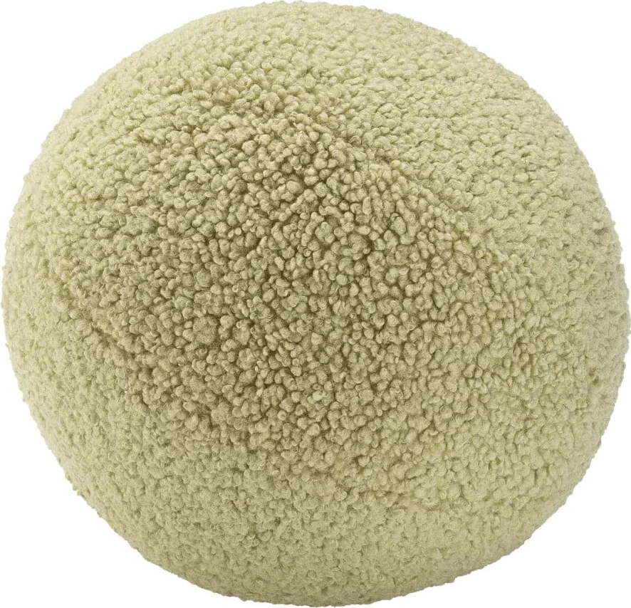 Zelený dětský pohovkový polštář z textilie bouclé Ball – Wigiwama
