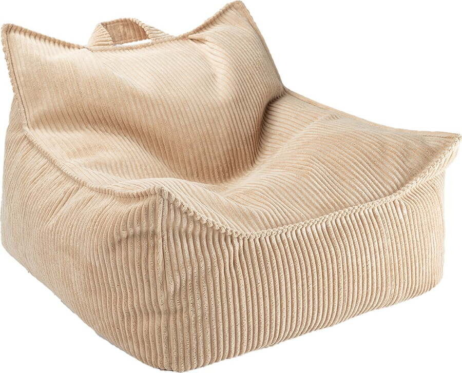 Světle hnědý manšestrový dětský sedací vak Chair – Wigiwama