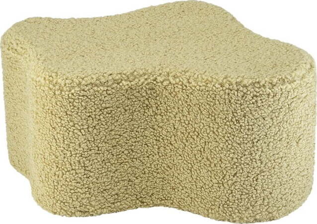 Zelený dětský puf z textilie bouclé Cloud – Wigiwama