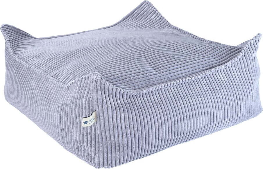 Modrý manšestrový dětský sedací vak Square – Wigiwama