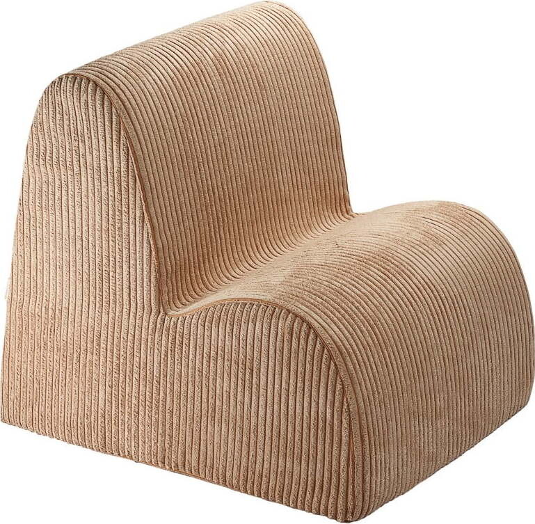 Hnědé manšestrové dětské křesílko Cloud – Wigiwama