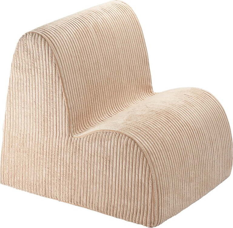 Světle hnědé manšestrové dětské křesílko Cloud – Wigiwama