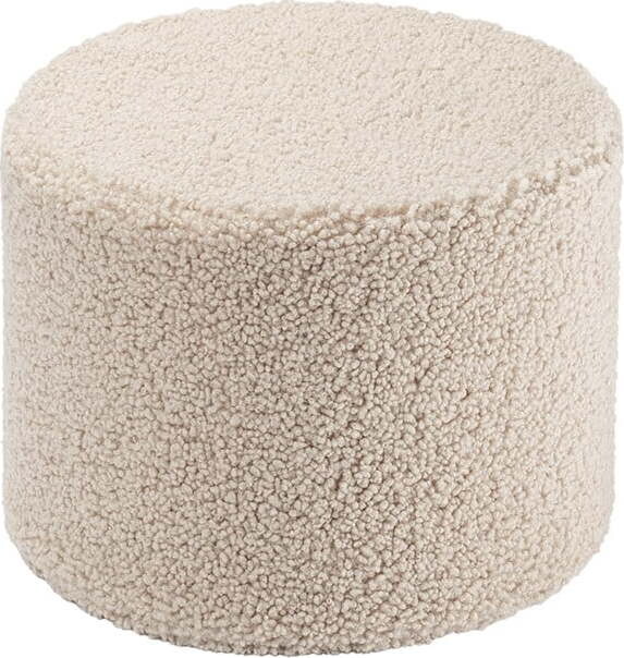 Světle hnědý dětský puf z textilie bouclé – Wigiwama
