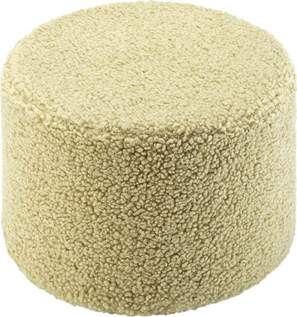 Zelený dětský puf z textilie bouclé – Wigiwama