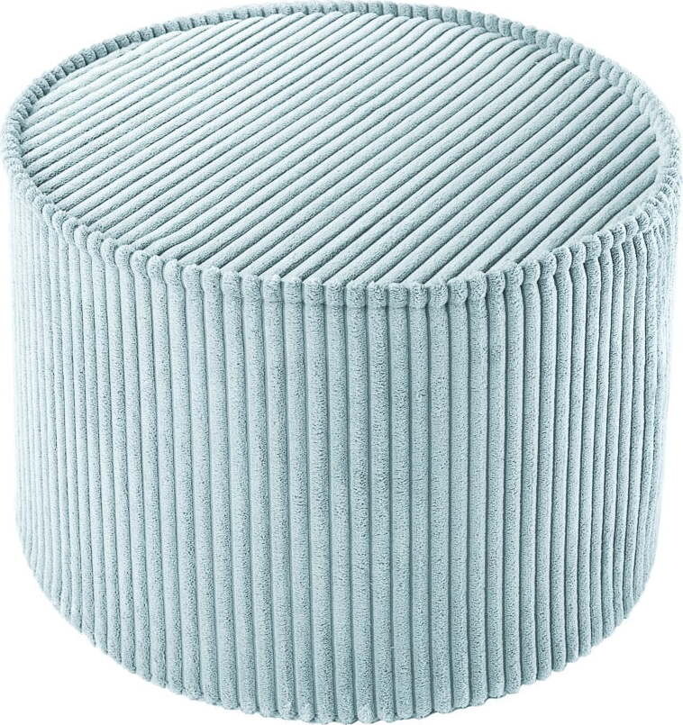 Manšestrový dětský puf v mentolové barvě – Wigiwama