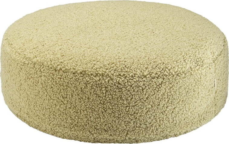 Zelený dětský sedací vak z textilie bouclé Round – Wigiwama