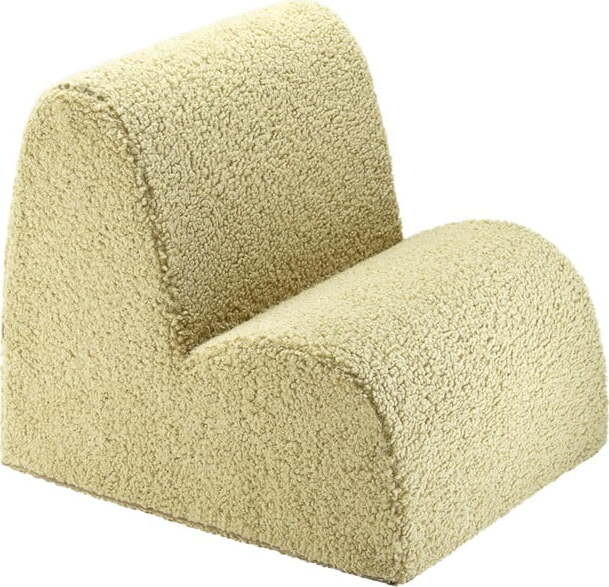 Zelené dětské křesílko z textilie bouclé Cloud – Wigiwama