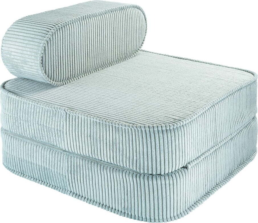 Manšestrové dětské křesílko v mentolové barvě Flip – Wigiwama