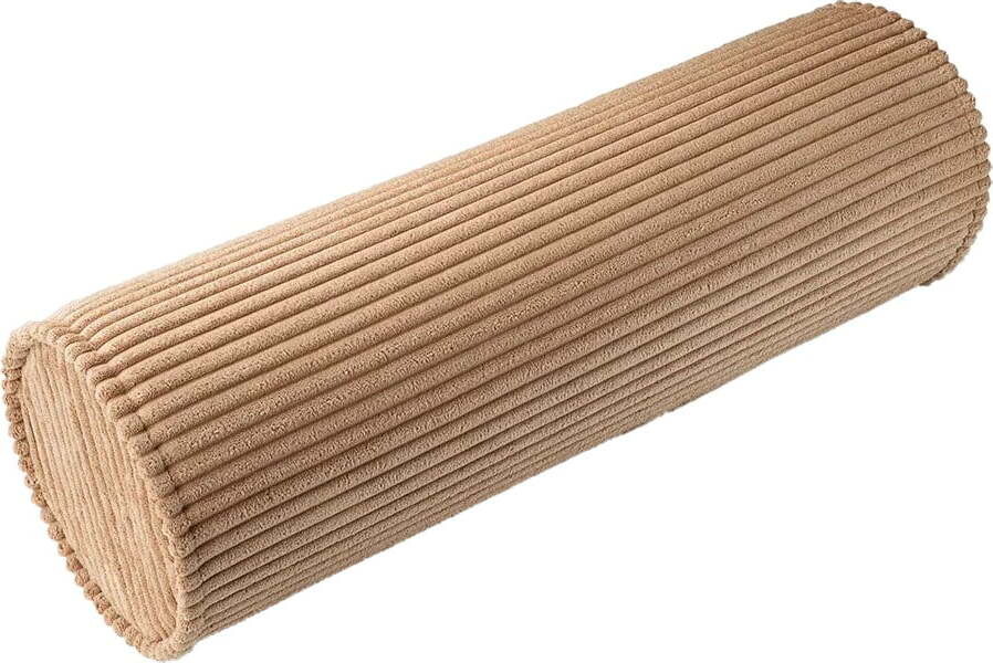 Hnědý manšestrový dětský pohovkový polštář Roll – Wigiwama