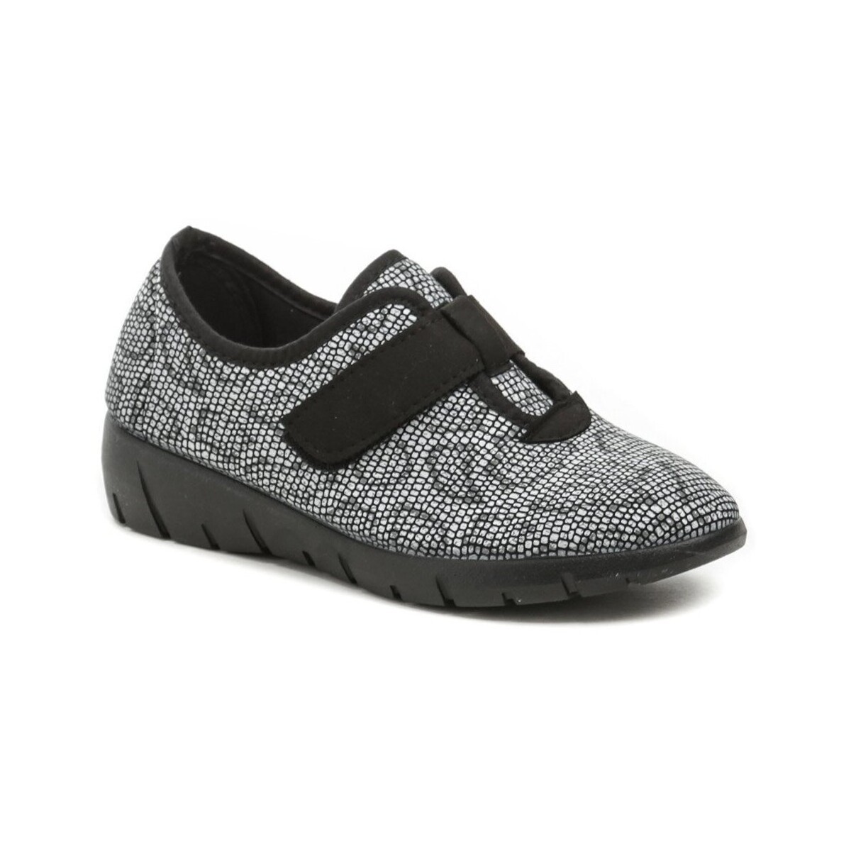 Medi Line  556-22 černo bílé dámské zdravotní boty  Černá