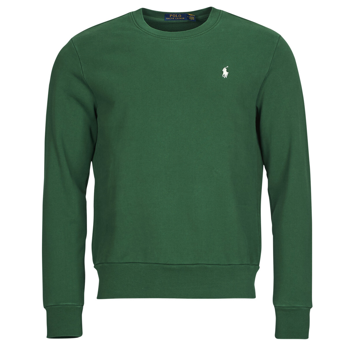 Polo Ralph Lauren  SWEAT COL ROND MOLLETONNE TERRY  Zelená