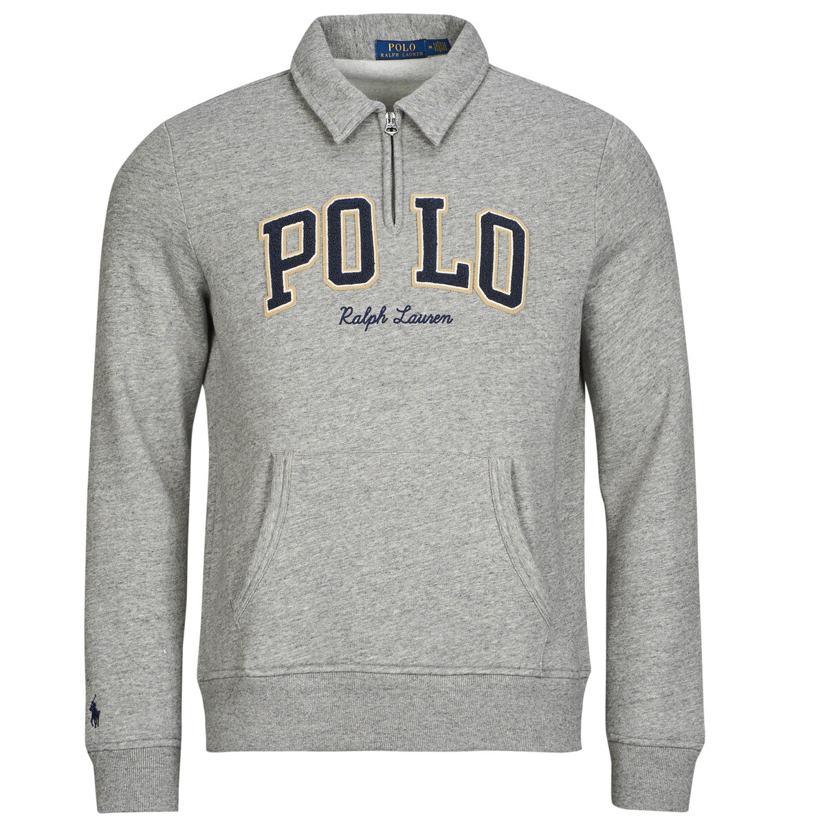 Polo Ralph Lauren  SWEAT QUART ZIP POLO  Šedá