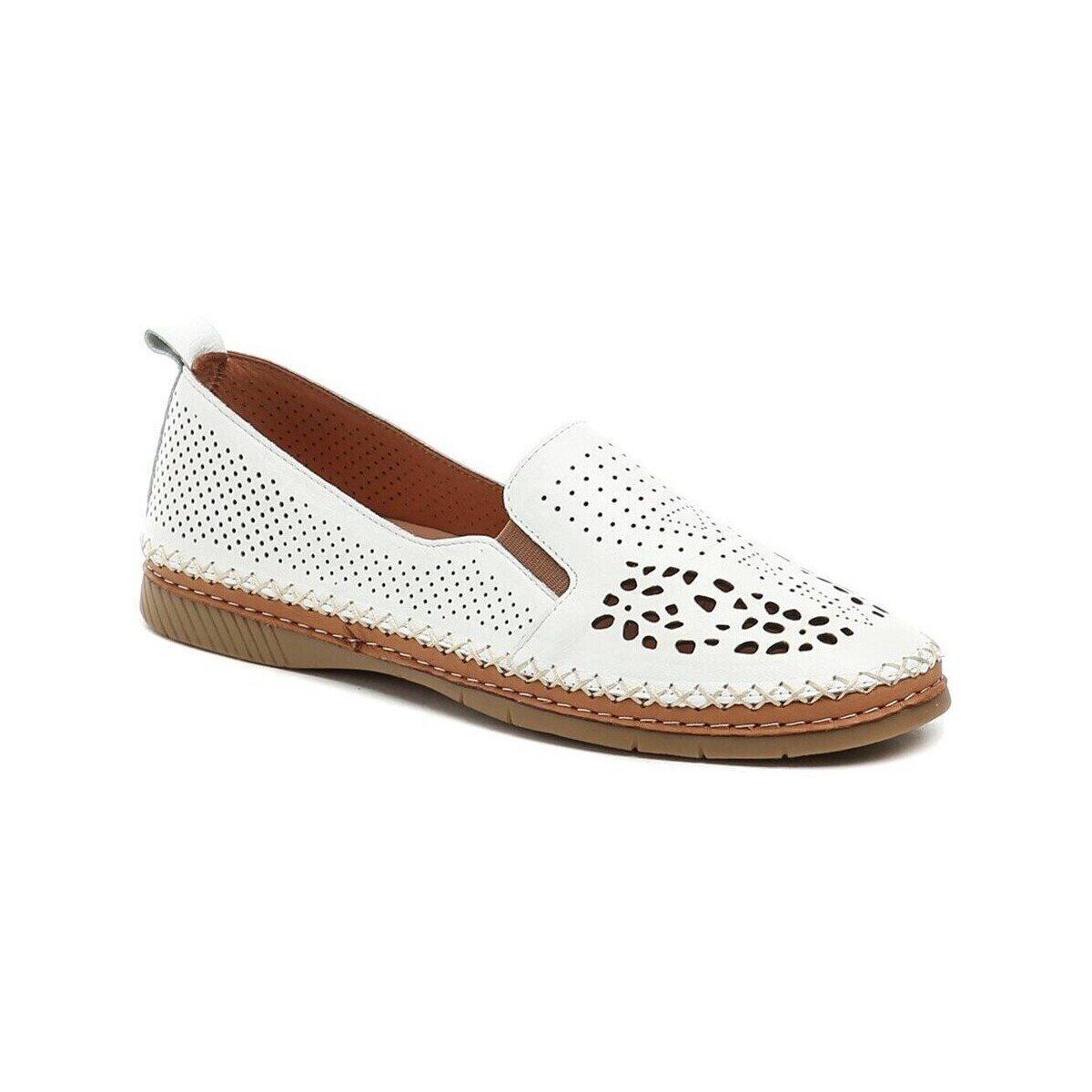 Wild  207V10135 bílé dámské mokasíny  Bílá