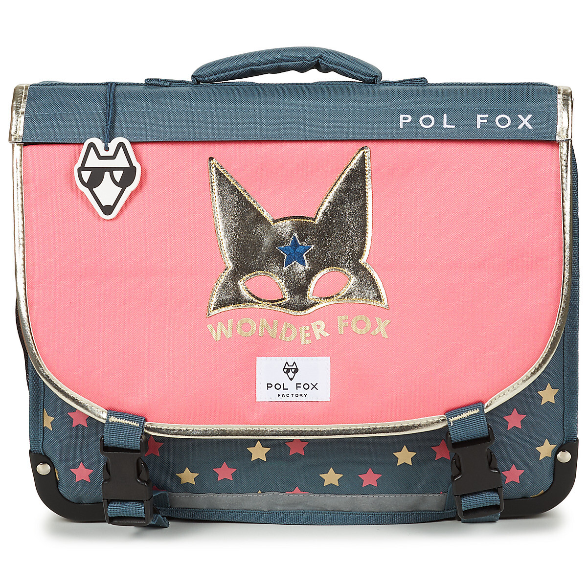 Pol Fox  CARTABLE WONDER FOX GLITTER 38 CM  ruznobarevne