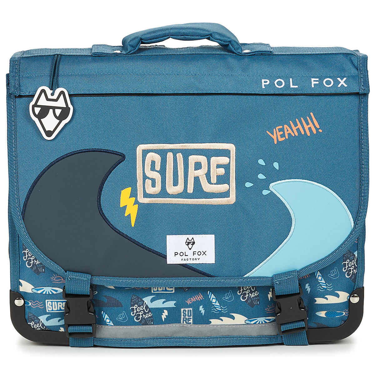 Pol Fox  CARTABLE SURFEUR 38 CM  Modrá