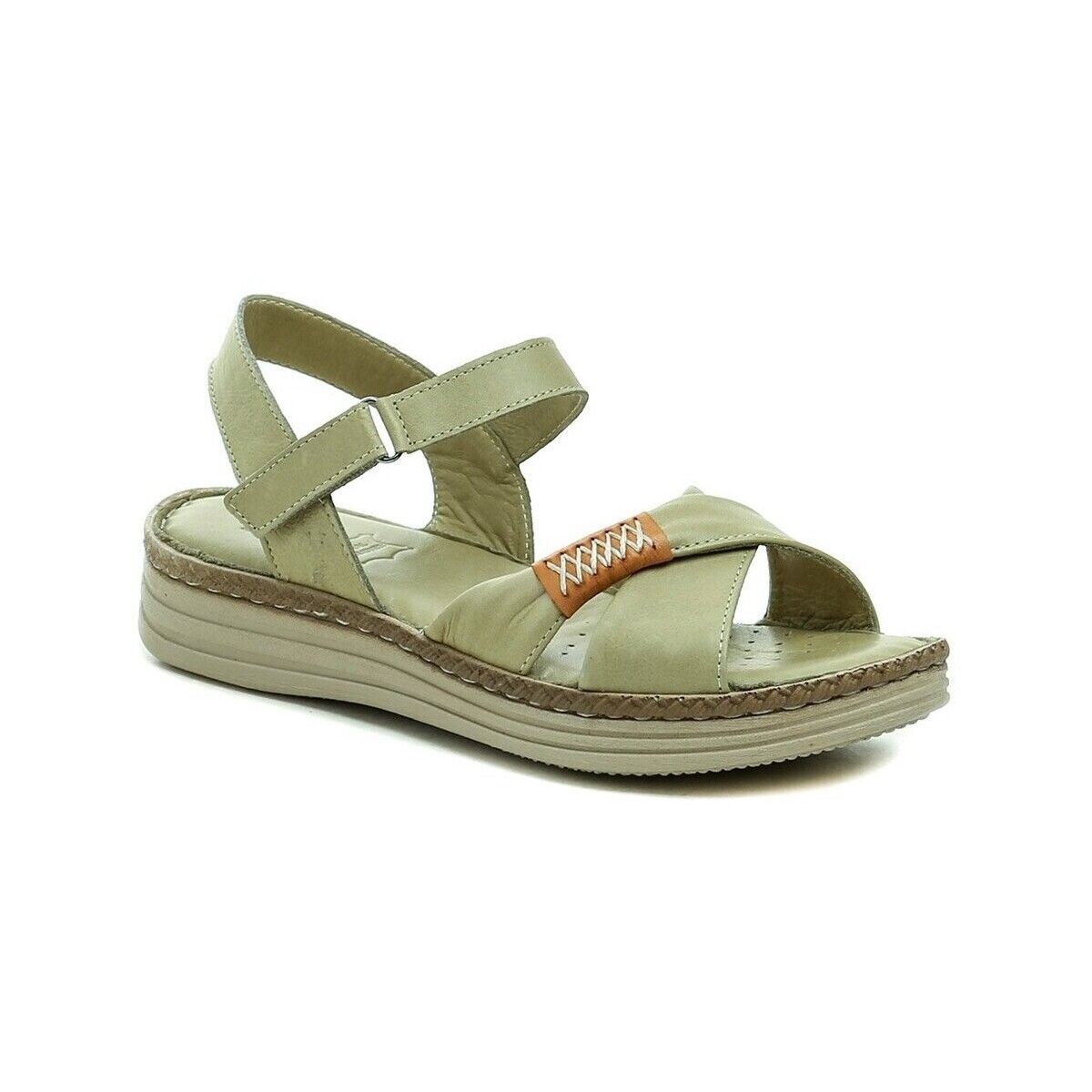 Wild  016-8645-A1 světle zelené dámské sandály  Zelená