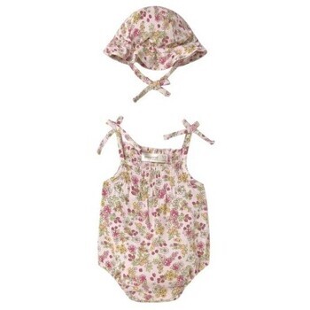 Mayoral  1667 Conjunto pelele y gorro Rosa  Růžová